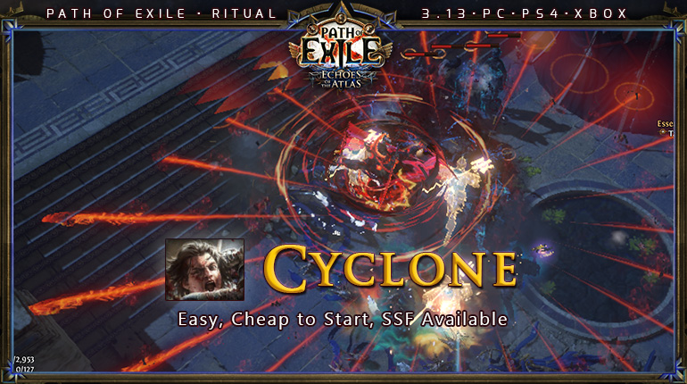 [Ritual] PoE 3.13 Duelist Slayer Cyclone Starter Build (PC,PS4,Xbox)